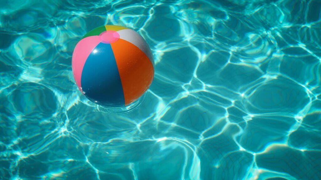 Beach ball on hot summer day with no Air Conditioning